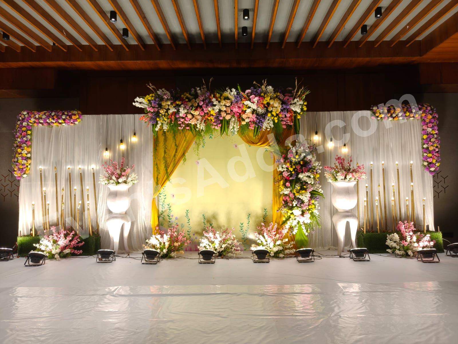 Ring ceremony setup in Guntur