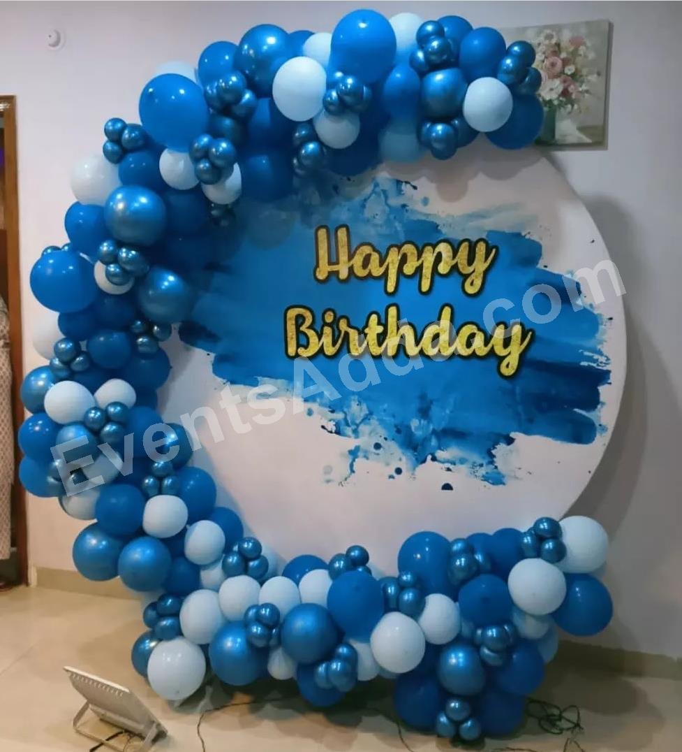 royal-blue-balloon-ring-birthday-decoration in Jorhat