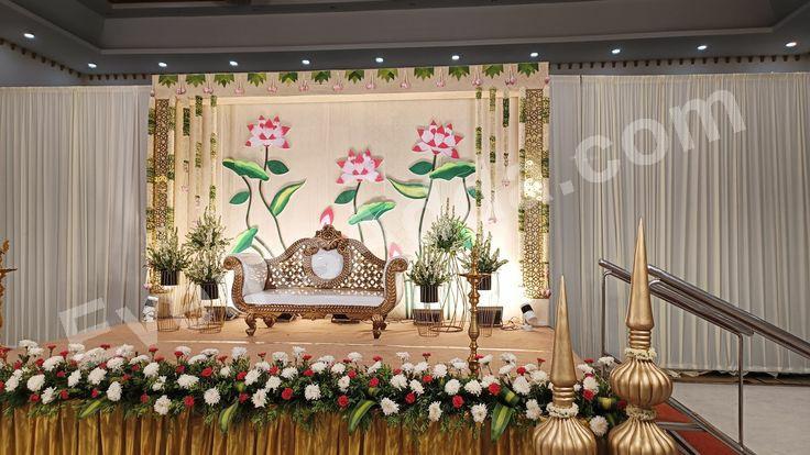 royal-lotus-theme-wedding-stage-decoration in Chandigarh