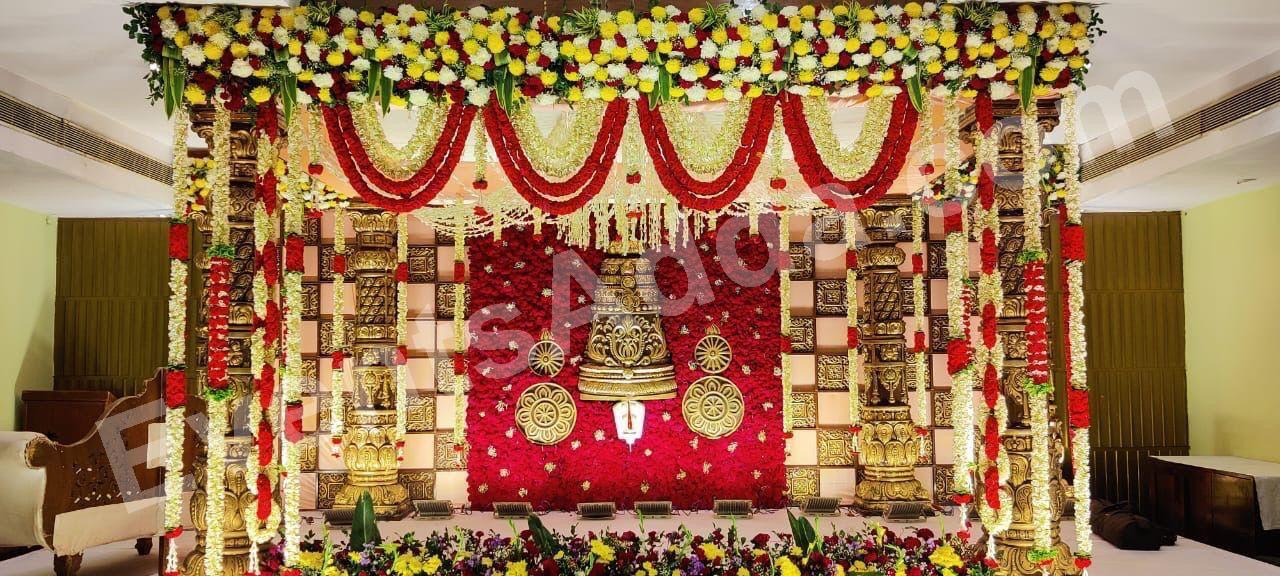 royal-tirumala-theme-wedding-stage-decoration in Peddapalli