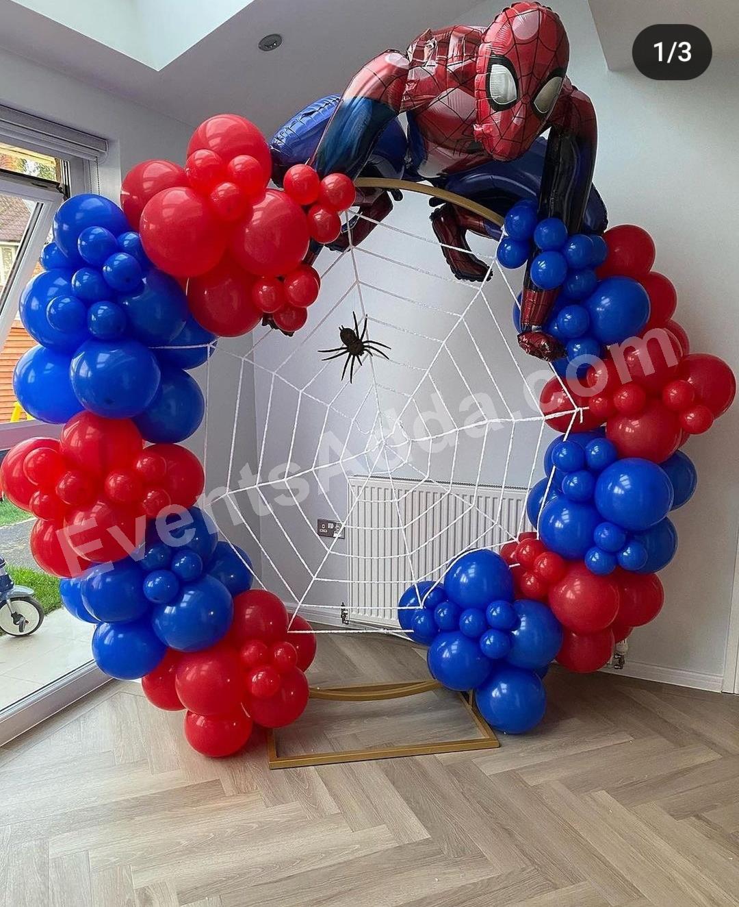 spider-man-balloon-ring-backdrop-birthday-decoration in Jorhat