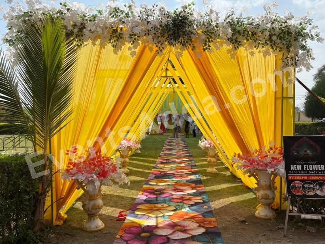 sunshine-yellow-draped-wedding-entrance-walkway-decoration-2.jpg