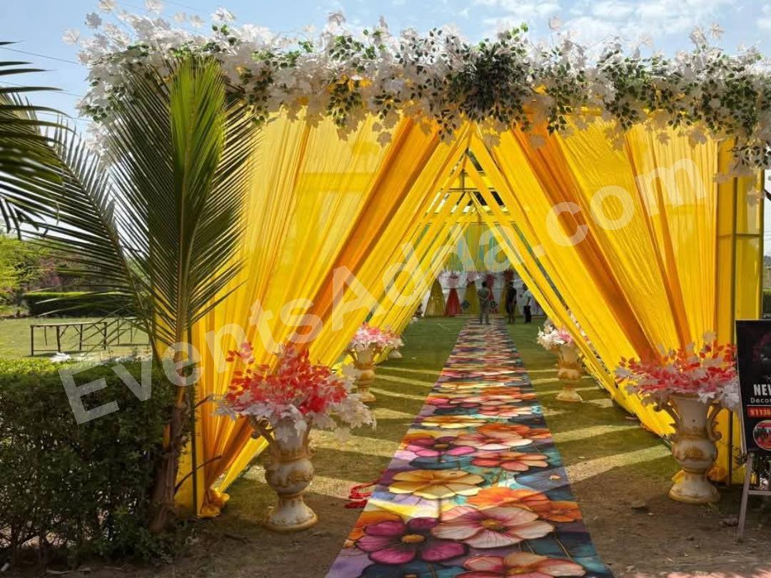 sunshine-yellow-draped-wedding-entrance-walkway-decoration-3.jpg