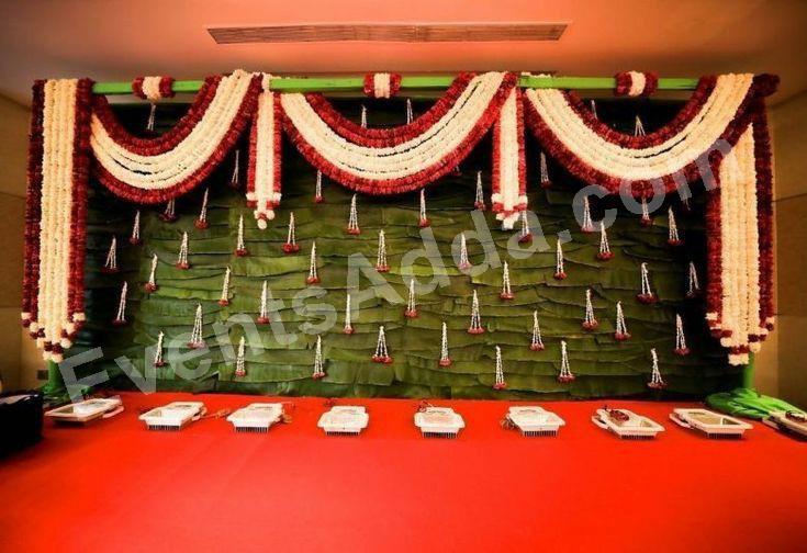 traditional-banana-leaf--floral-garland-backdrop-decoration in Chandigarh