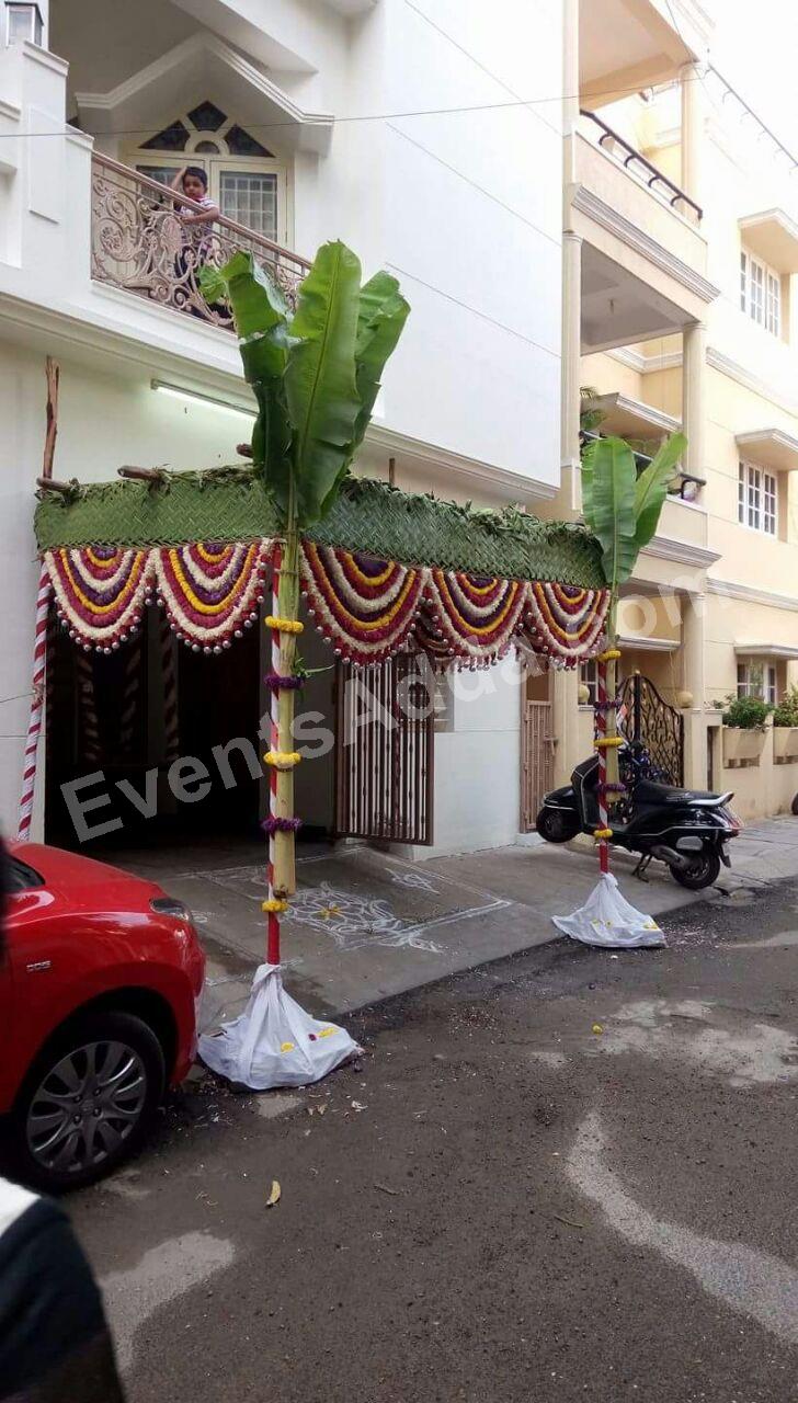 Traditional Banana Tree Entrance Mandap Decoration Decoration in Jaipur