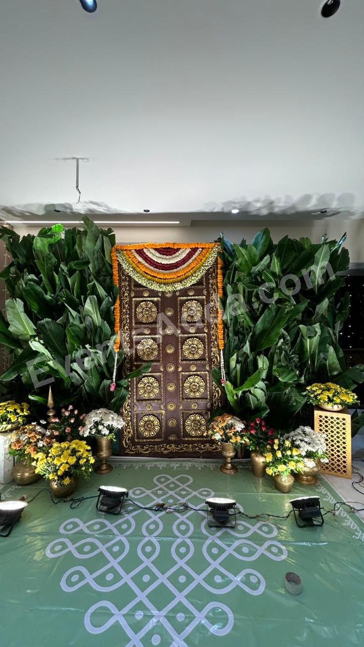 Traditional Botanical Floral Stage Decoration Decoration in Malaysia