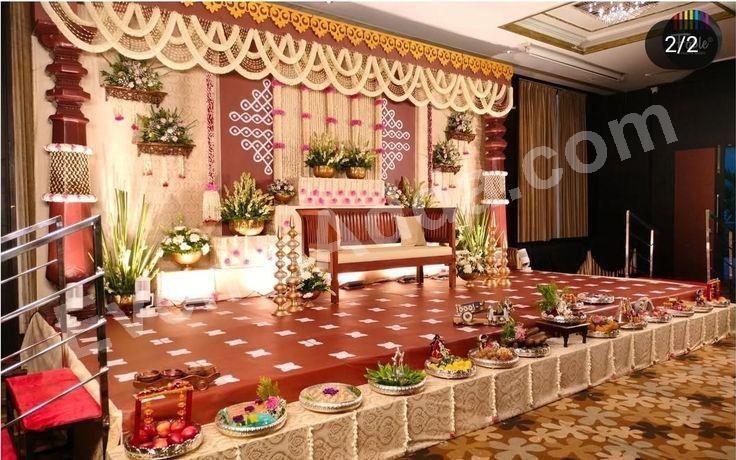 Traditional Elegance Pellikuthuru & Haldi Stage Decoration Decoration in Peddapalli