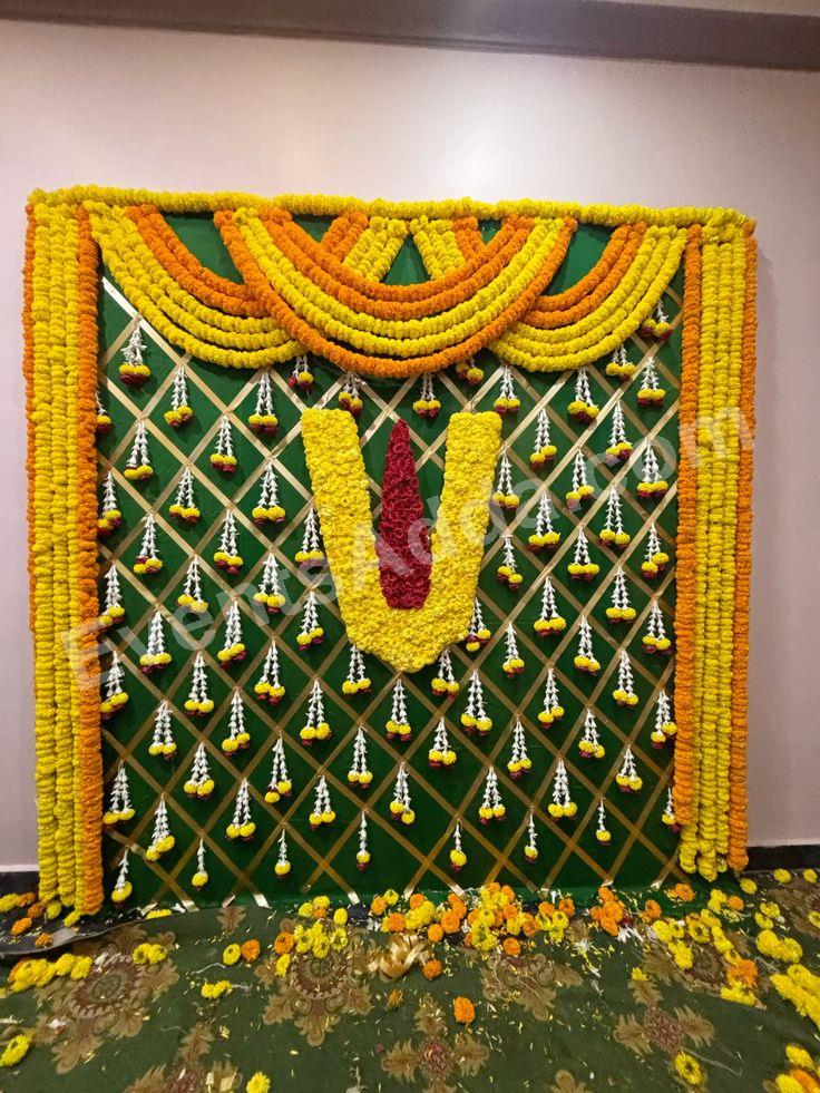 Traditional Floral Haldi Ceremony Backdrop Decoration Decoration in Jaipur