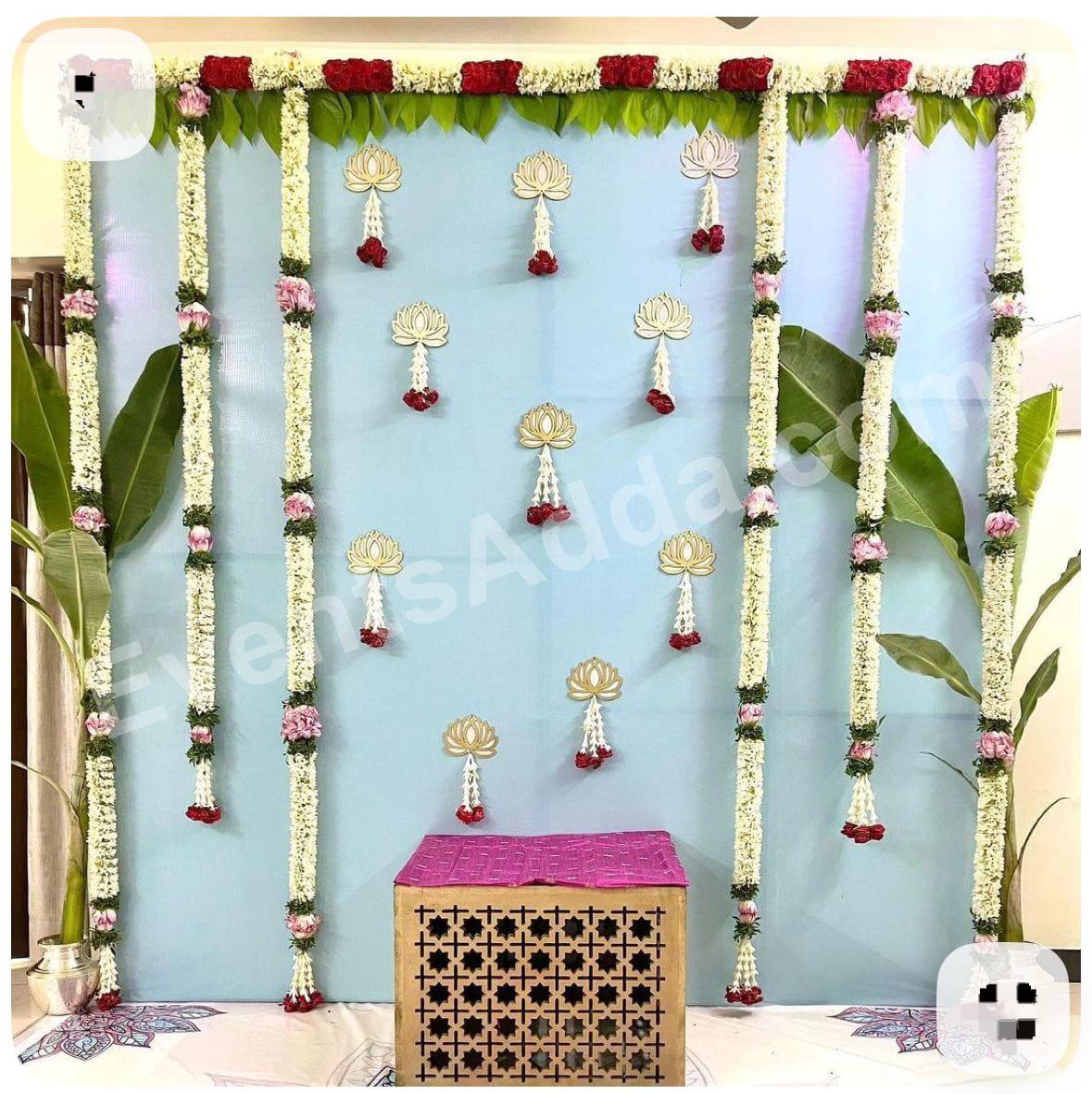Traditional Floral Lotus Backdrop Decoration Decoration in Ahmedabad
