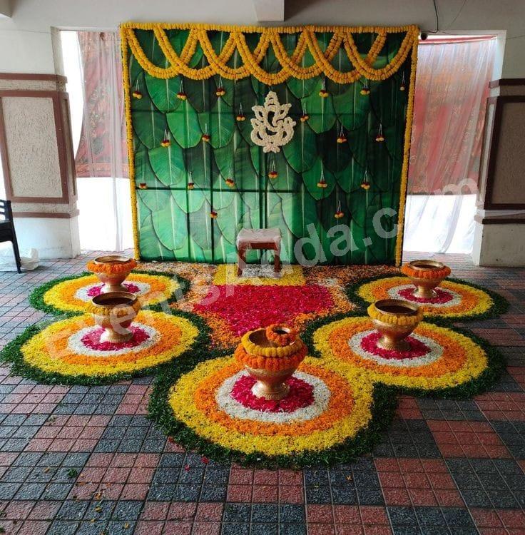 traditional-ganesha-haldi-decoration Decoration in =Hyderabad