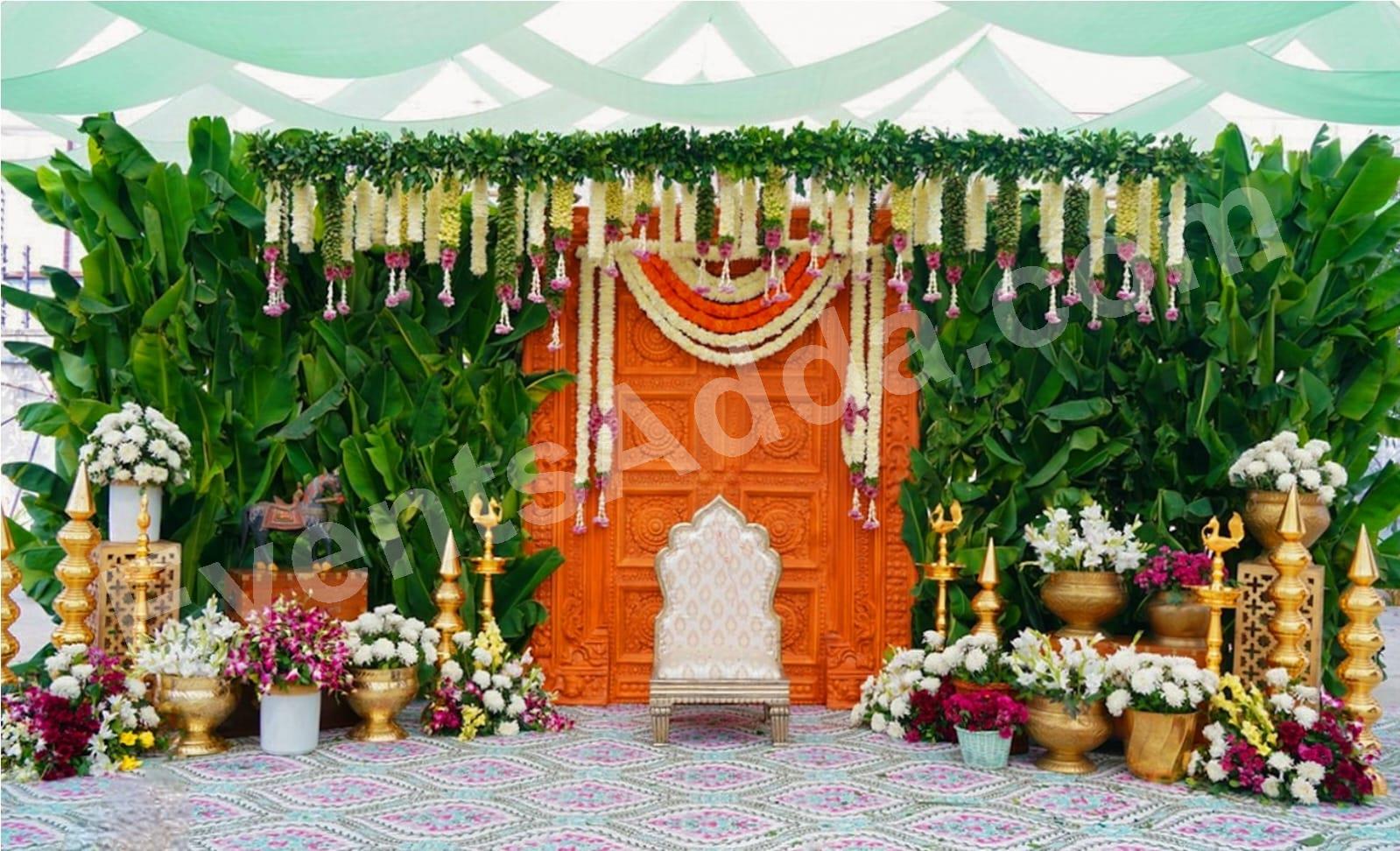 Traditional Greenery & Floral Wedding Stage Decoration Decoration in udaipur