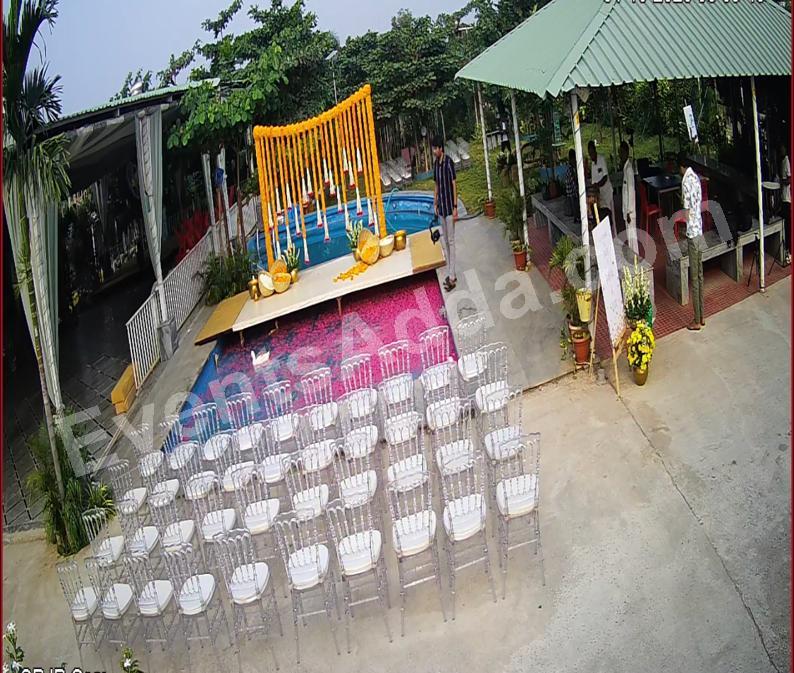 Traditional Marigold Ceremony Stage Decoration Decoration in Bangalore