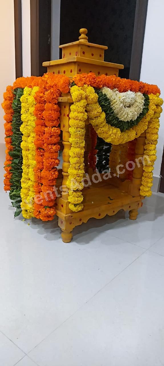 Traditional Marigold Floral Palki Decoration Decoration in Malaysia