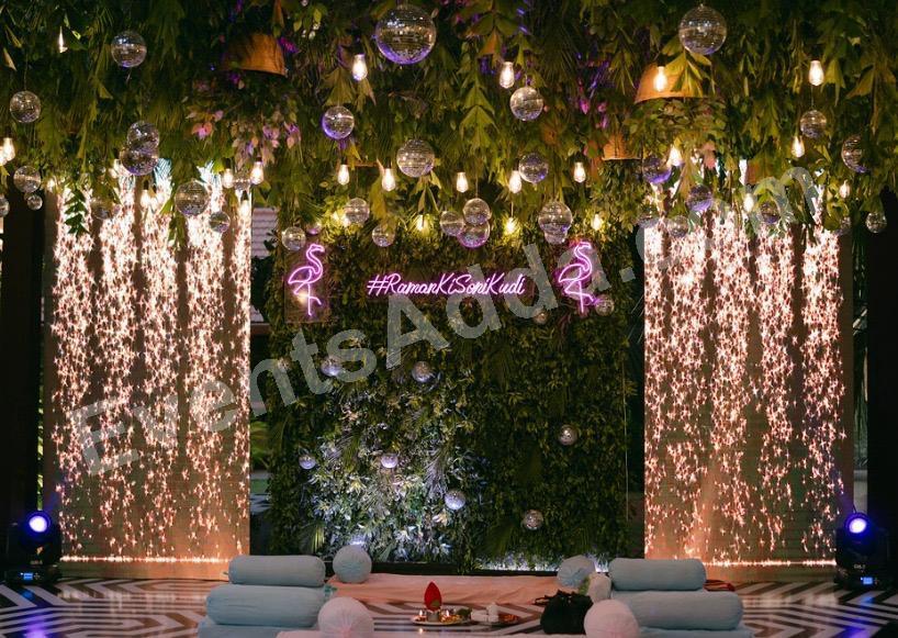 tropical-neon-lounge-decoration in Kolkata